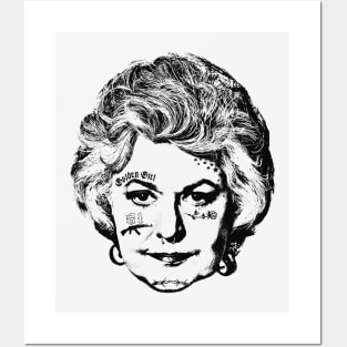 Bea Arthur † Punksthetic Face Design Posters and Art